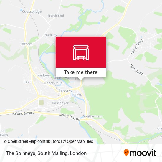 The Spinneys, South Malling map