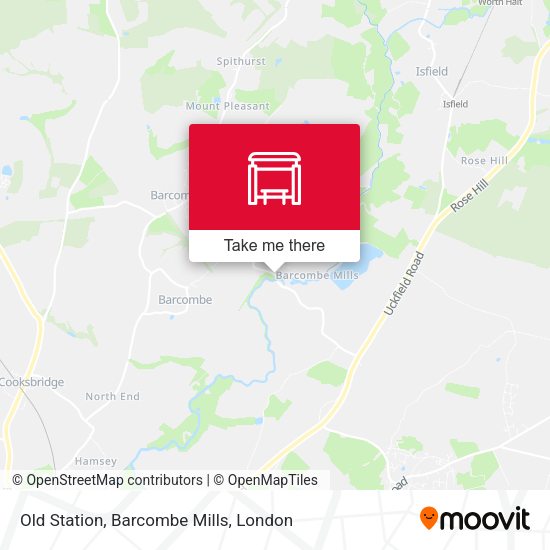 Old Station, Barcombe Mills map