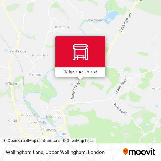 Wellingham Lane, Upper Wellingham map