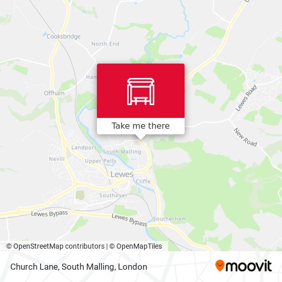 Church Lane, South Malling map