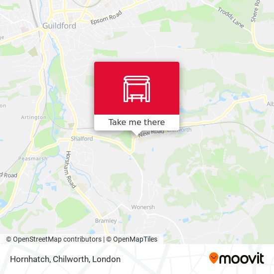 Hornhatch, Chilworth map