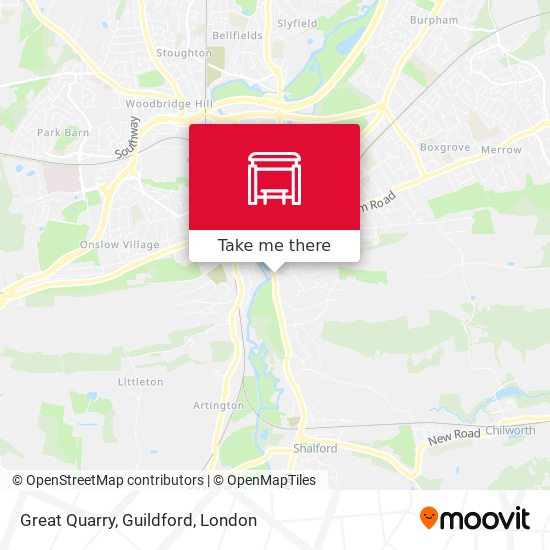 Great Quarry, Guildford map