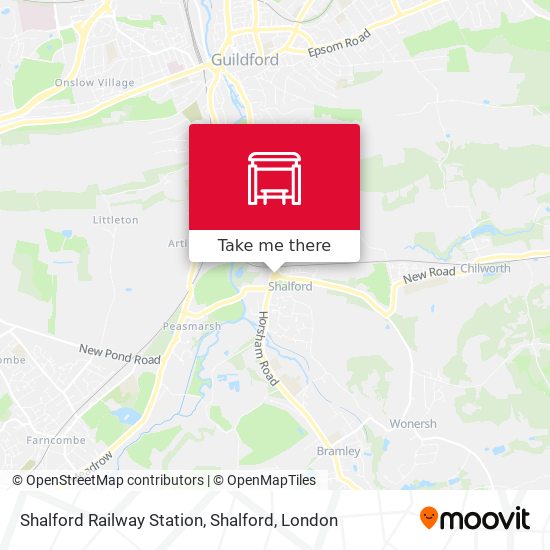 Shalford Railway Station, Shalford map