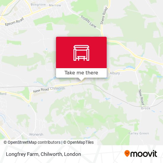 Longfrey Farm, Chilworth map
