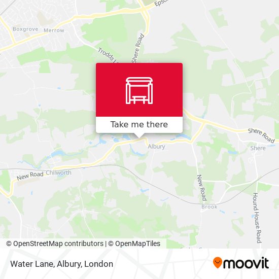Water Lane, Albury map