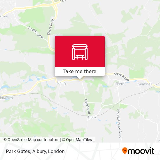 Park Gates, Albury map