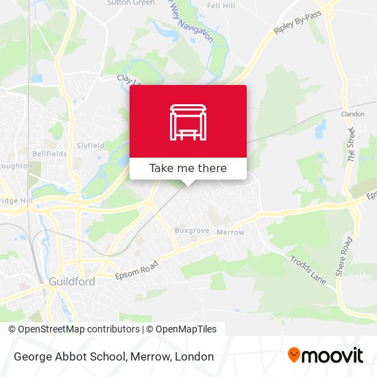 George Abbot School, Merrow map