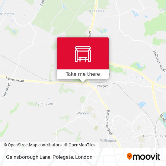 Gainsborough Lane, Polegate map