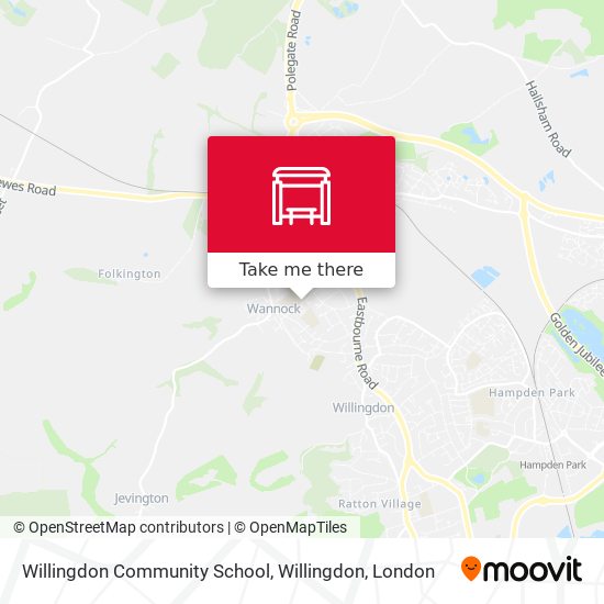 Willingdon Community School, Willingdon map