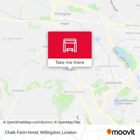 Chalk Farm Hotel, Willingdon map