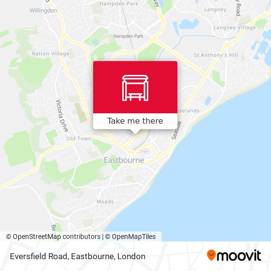 Eversfield Road, Eastbourne map