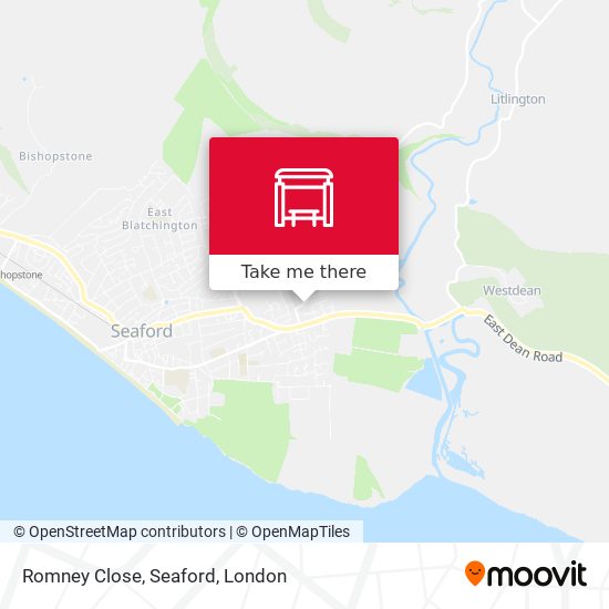 Romney Close, Seaford map