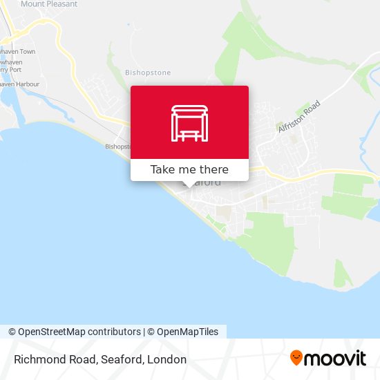 Richmond Road, Seaford map