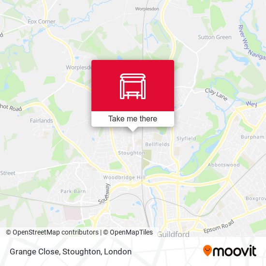 Grange Close, Stoughton map