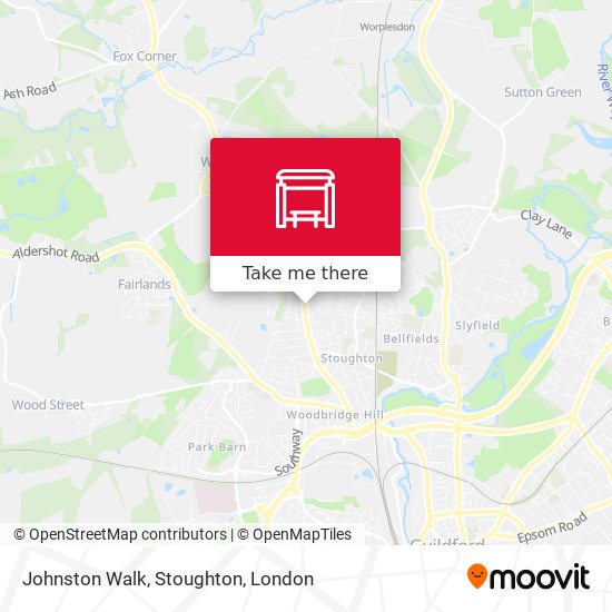 Johnston Walk, Stoughton map