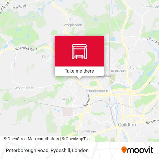 Peterborough Road, Rydeshill map
