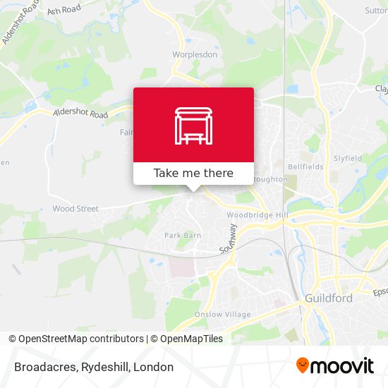 Broadacres, Rydeshill map
