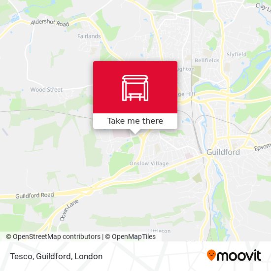 Tesco, Guildford map