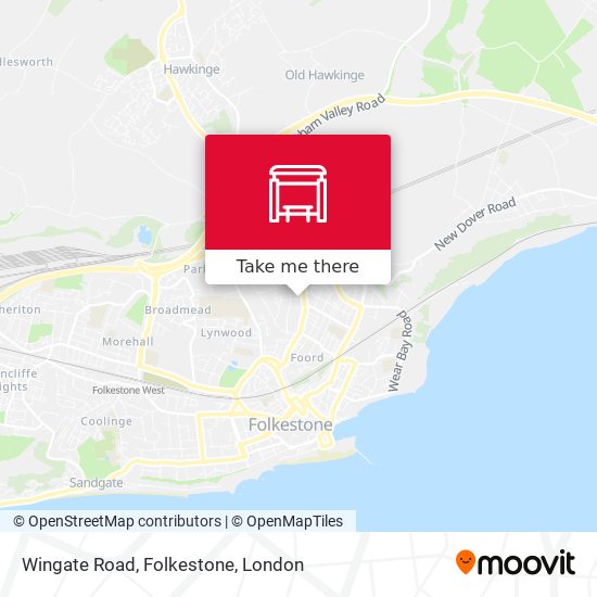 Wingate Road, Folkestone map