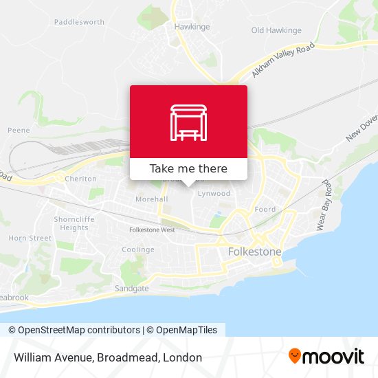 William Avenue, Broadmead map