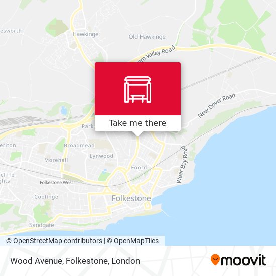 Wood Avenue, Folkestone map