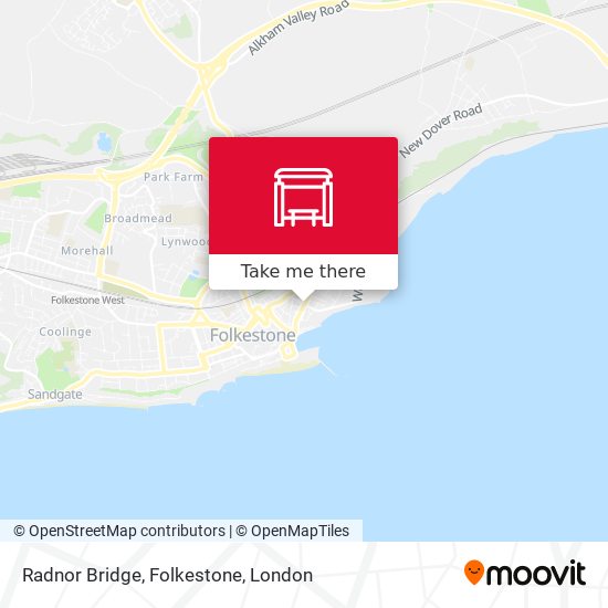Radnor Bridge, Folkestone map