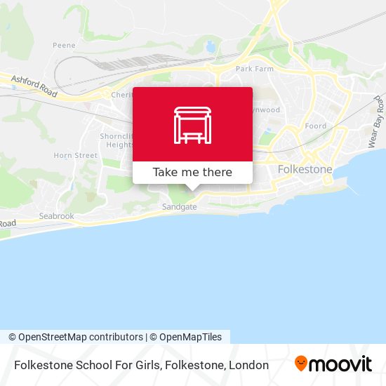 Folkestone School For Girls, Folkestone map