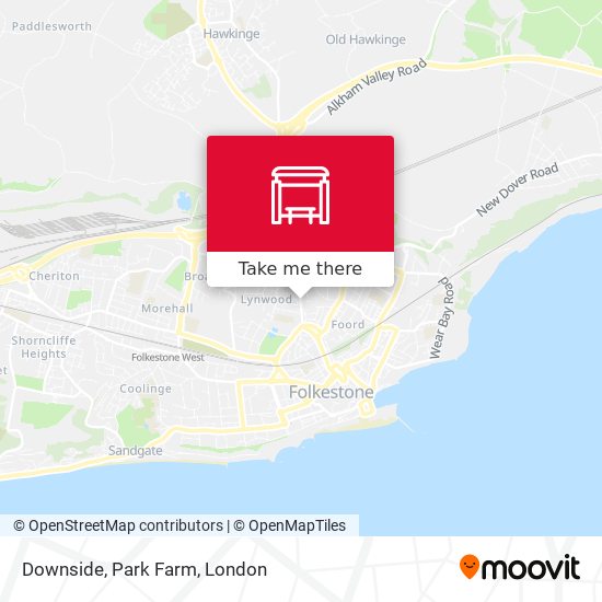 Downside, Park Farm map