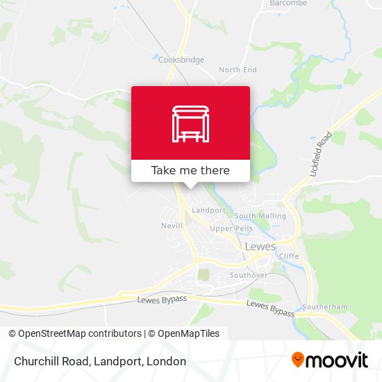 Churchill Road, Landport map
