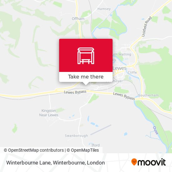 Winterbourne Lane, Winterbourne map