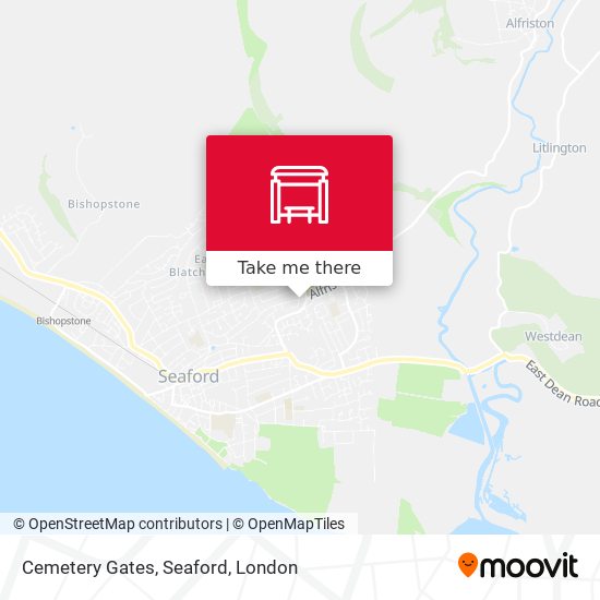 Cemetery Gates, Seaford map