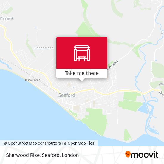 Sherwood Rise, Seaford map