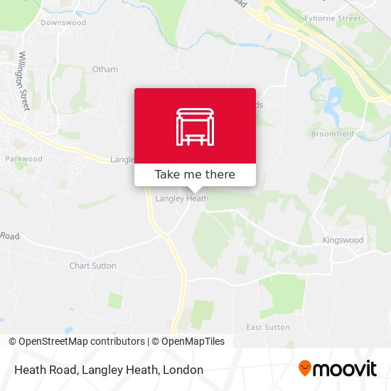 Heath Road, Langley Heath map