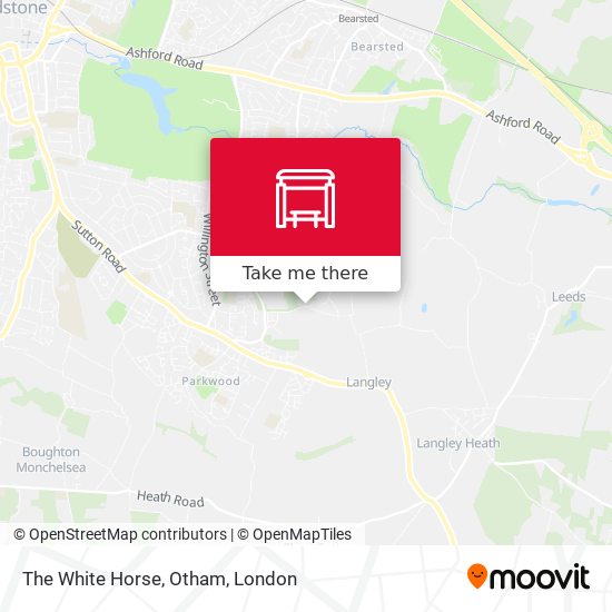 The White Horse, Otham map