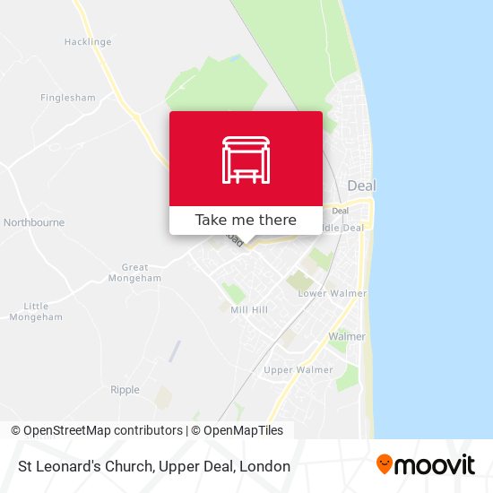 St Leonard's Church, Upper Deal map