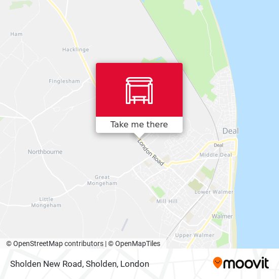 Sholden New Road, Sholden map
