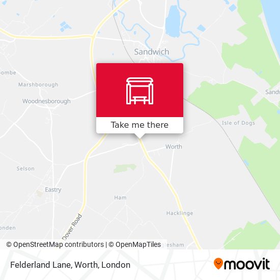 Felderland Lane, Worth map