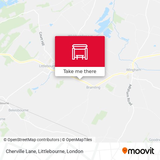 Cherville Lane, Littlebourne map