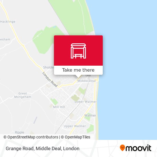 Grange Road, Middle Deal map