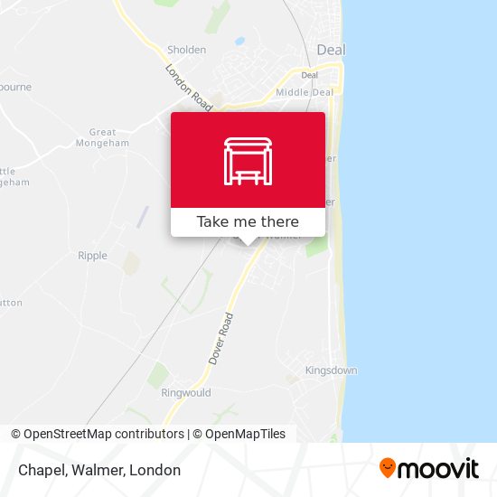 Chapel, Walmer map