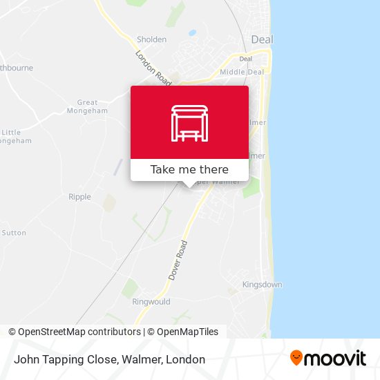 John Tapping Close, Walmer map