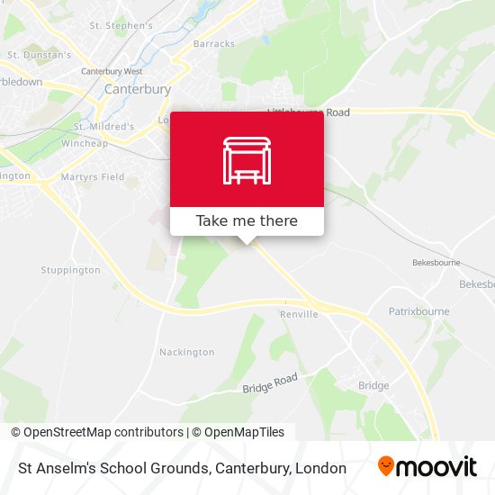St Anselm's School Grounds, Canterbury map