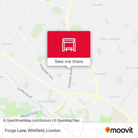 Forge Lane, Whitfield map