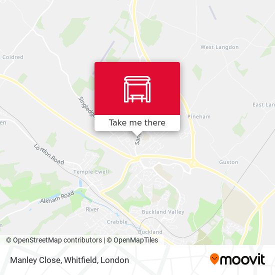 Manley Close, Whitfield map