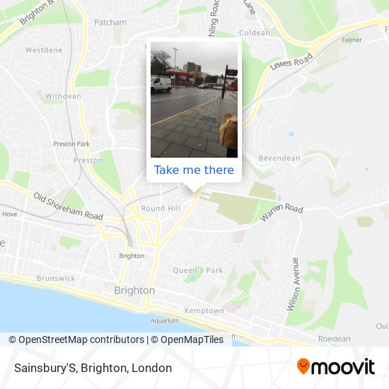 Sainsbury'S, Brighton map