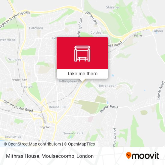 Mithras House, Moulsecoomb map