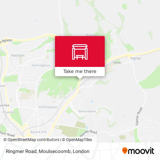 Ringmer Road, Moulsecoomb map