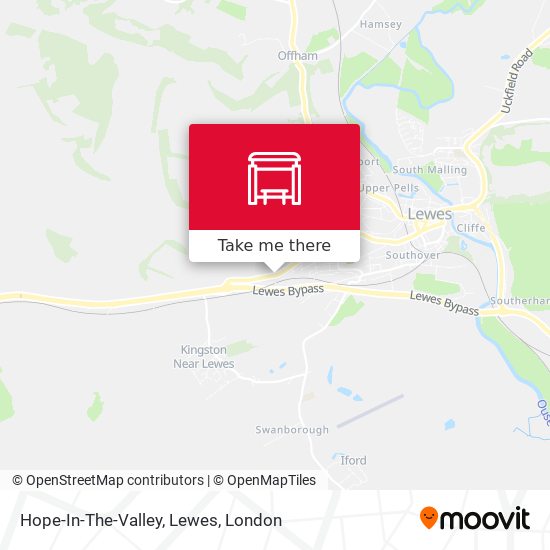 Hope-In-The-Valley, Lewes map
