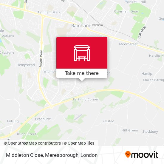 Middleton Close, Meresborough map