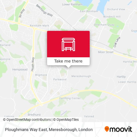 Ploughmans Way East, Meresborough map